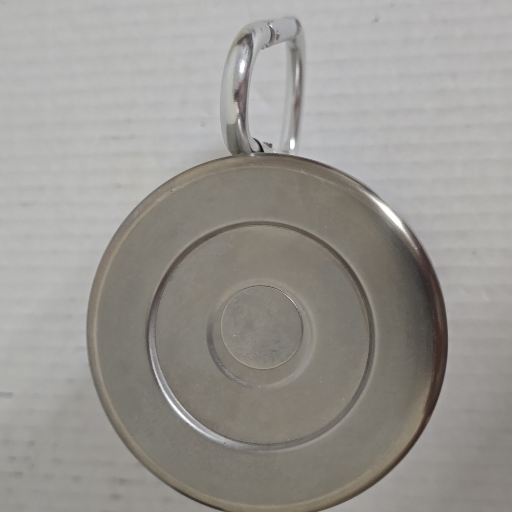 NEW Ozark Trail Silver Mug with Blue Logo and Carabiner Handle - Picture 11 of 16